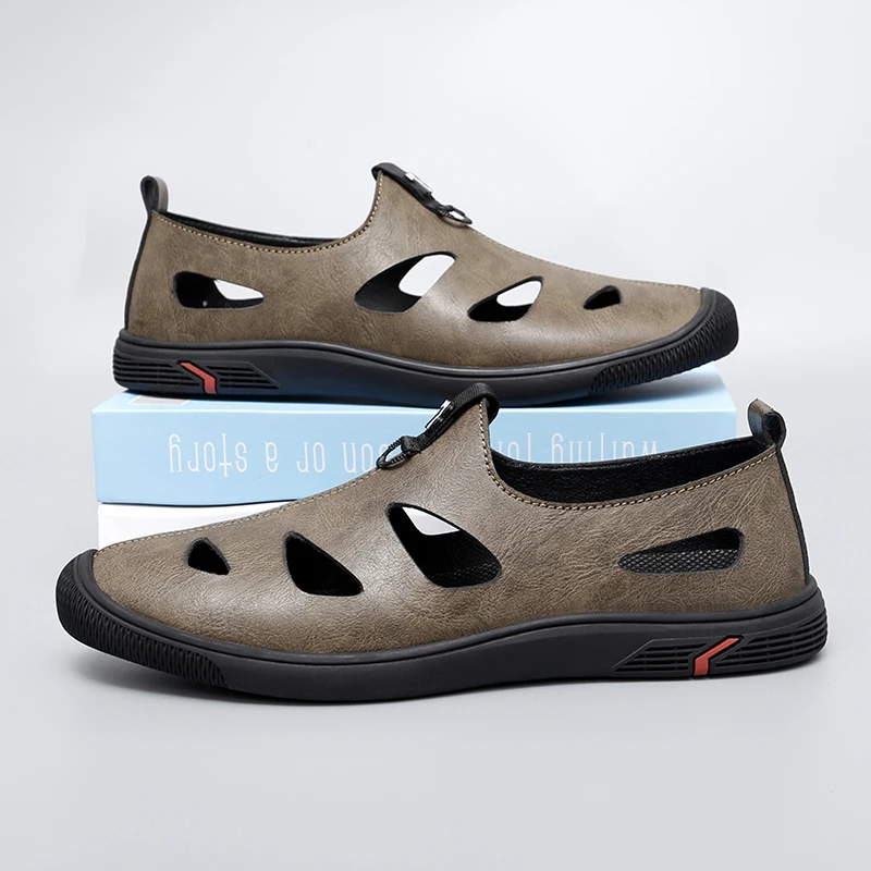 Summer Men Sandals Genuine Leather Mens Casual Shoes Outdoor Men Leather Sandals for Men Beach Shoes Roman mens Shoes
Summer Men Sandals Genuine Leather Mens Casual Shoes Outdoor Men Leather Sandals for Men Beach Shoes Roman mens Shoes