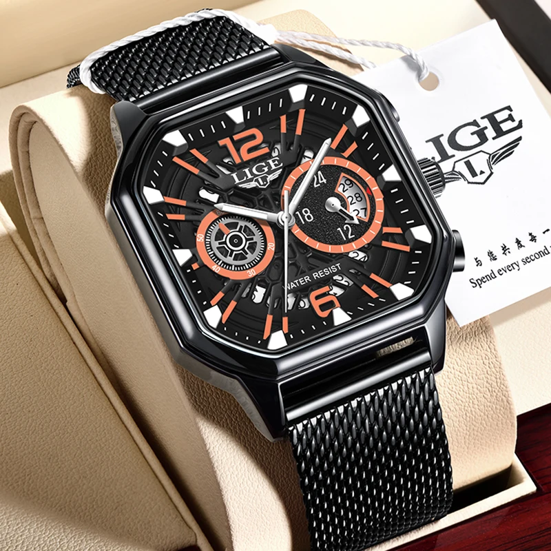 LIGE New Business Watch Men Fashion Military Waterproof Sports Men's Quartz Wristwatch Top Brand Luxury Luminous Watches For Men
LIGE New Business Watch Men Fashion Military Waterproof Sports Men's Quartz Wristwatch Top Brand Luxury Luminous Watches For Men