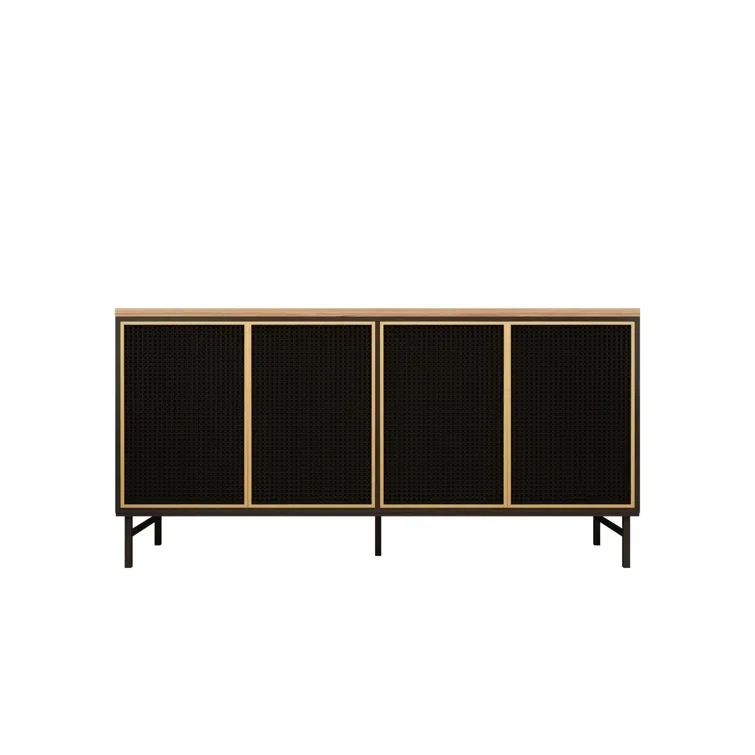 Side cabinet wine cabinet kitchen storage tea cabinet household cupboard light luxury living room integrated against the wall si
Side cabinet wine cabinet kitchen storage tea cabinet household cupboard light luxury living room integrated against the wall si