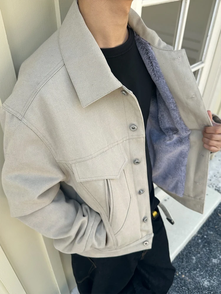 GILLPALOS Мужская парусиновая куртка на подкладке, зимнее теплое хлопковое пальто с длинными ушками, фиксированное светлое пальто с кроличьим мехом
GILLPALOS Мужская парусиновая куртка на подкладке, зимнее теплое хлопковое пальто с длинными ушками, фиксированное светлое пальто с кроличьим мехом