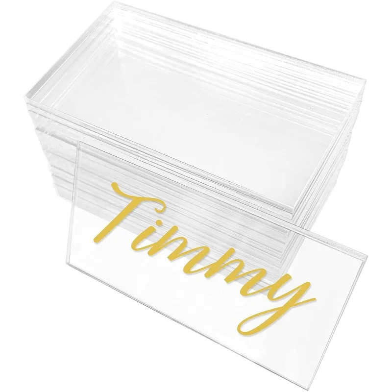 25/50/100 PCS Clear Acrylic Position Card Blank Rectangle Table Chair Card Wedding Birthday Party Banquet Food Sign Decoration
25/50/100 PCS Clear Acrylic Position Card Blank Rectangle Table Chair Card Wedding Birthday Party Banquet Food Sign Decoration
