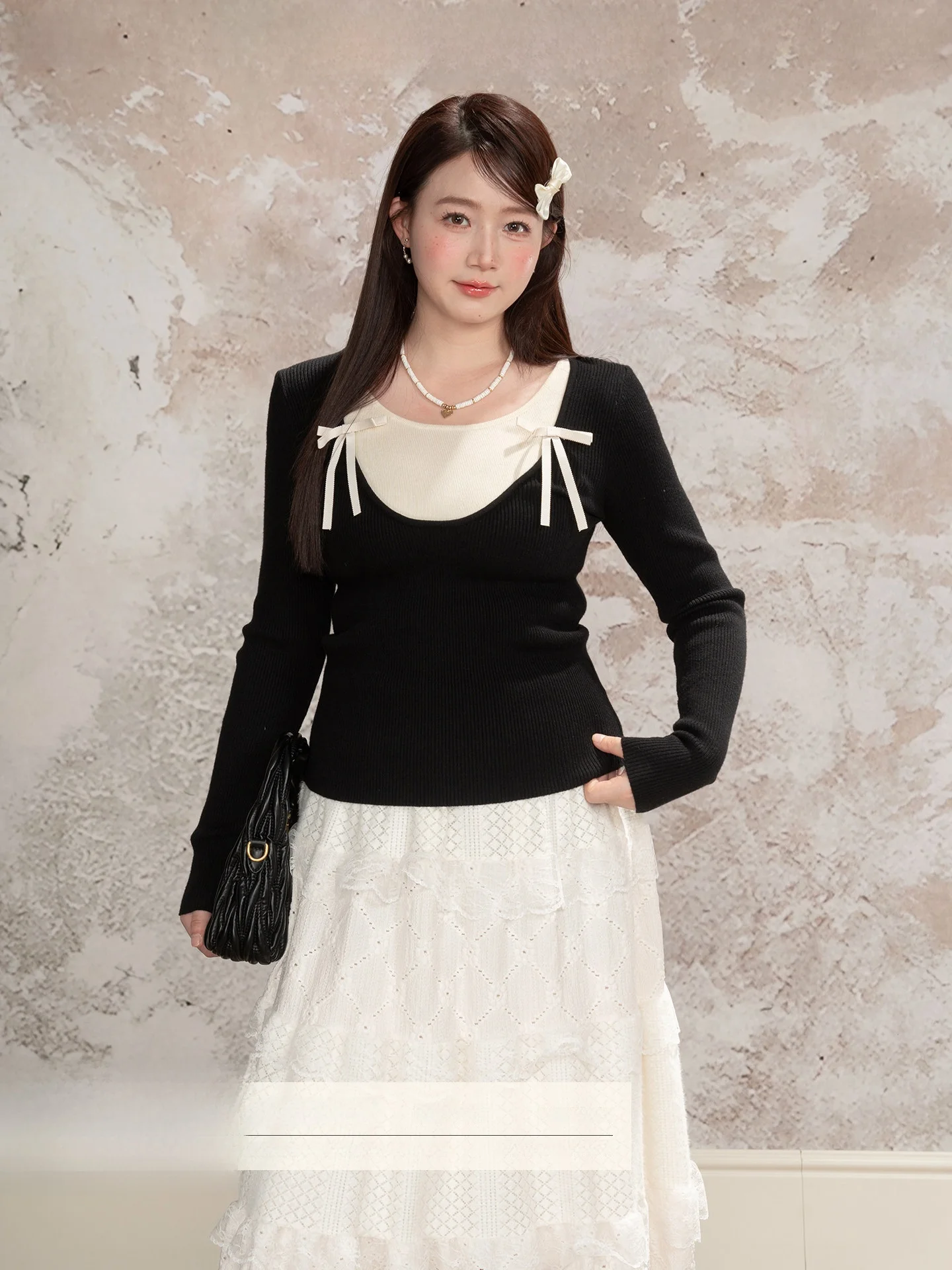 Вязаная футболка Heynew с длинным рукавом и узлом, в стиле колор-блок, больших размеров, женская, осенне-зимняя, приталенная, для стройности
Вязаная футболка Heynew с длинным рукавом и узлом, в стиле колор-блок, больших размеров, женская, осенне-зимняя, приталенная, для стройности