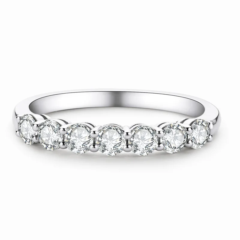 Simple Design S925 Sterling Silver 3mm Seven Star Row Ring Fashion Hot Selling Moissanite Engagement Ring for Women Gift
Simple Design S925 Sterling Silver 3mm Seven Star Row Ring Fashion Hot Selling Moissanite Engagement Ring for Women Gift