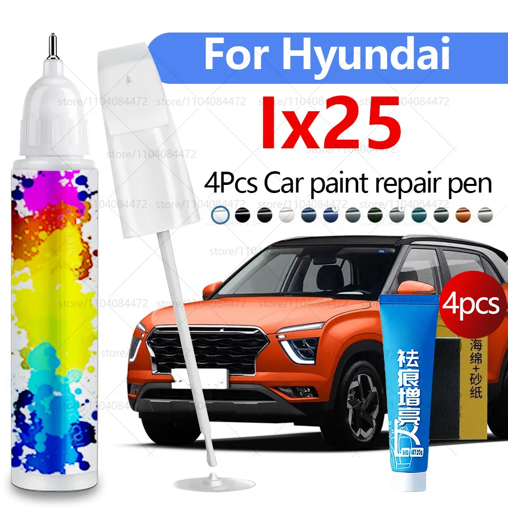 Ручка для ремонта автомобильной краски для 2014-2025 Beijing Hyundai Ix25, аксессуары для ремонта царапин, 4 шт., черный, белый, оранжевый, синий, золотой, красный
Ручка для ремонта автомобильной краски для 2014-2025 Beijing Hyundai Ix25, аксессуары для ремонта царапин, 4 шт., черный, белый, оранжевый, синий, золотой, красный