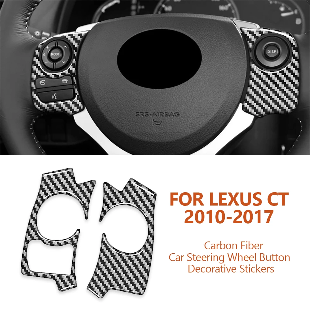 For Lexus CT 2010-2017 Car-Styling Carbon Fiber Car Steering Wheel Button Decorative Stickers Auto Modified Interior Accessories
For Lexus CT 2010-2017 Car-Styling Carbon Fiber Car Steering Wheel Button Decorative Stickers Auto Modified Interior Accessories