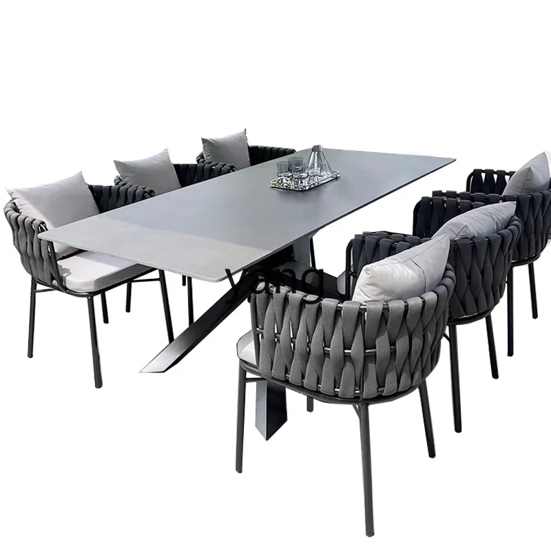 LMM outdoor tables and chairs courtyard high-end villa rock slab table garden balcony furniture
LMM outdoor tables and chairs courtyard high-end villa rock slab table garden balcony furniture