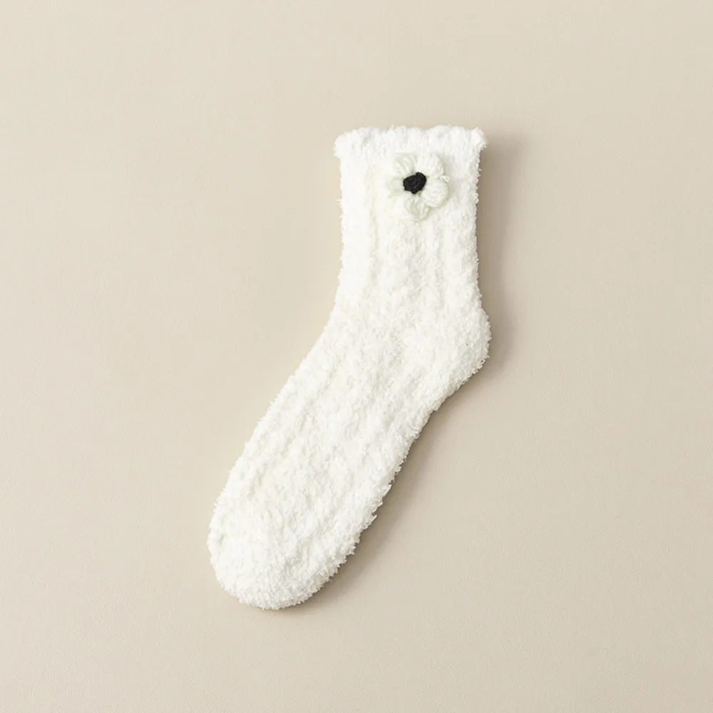 Comfortable Warm Women's Socks Fleece White Black Fuzzy Socks Flower Bowknot Fluffy Socks
Comfortable Warm Women's Socks Fleece White Black Fuzzy Socks Flower Bowknot Fluffy Socks