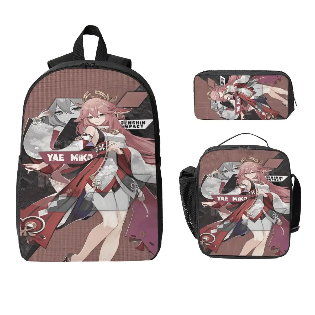 Yae Miko Genshin Impact Kids Backpack Lunch Box Pencil Boxes for Boys Girls Preschool Backpacks School bag Bookbag Set
Yae Miko Genshin Impact Kids Backpack Lunch Box Pencil Boxes for Boys Girls Preschool Backpacks School bag Bookbag Set