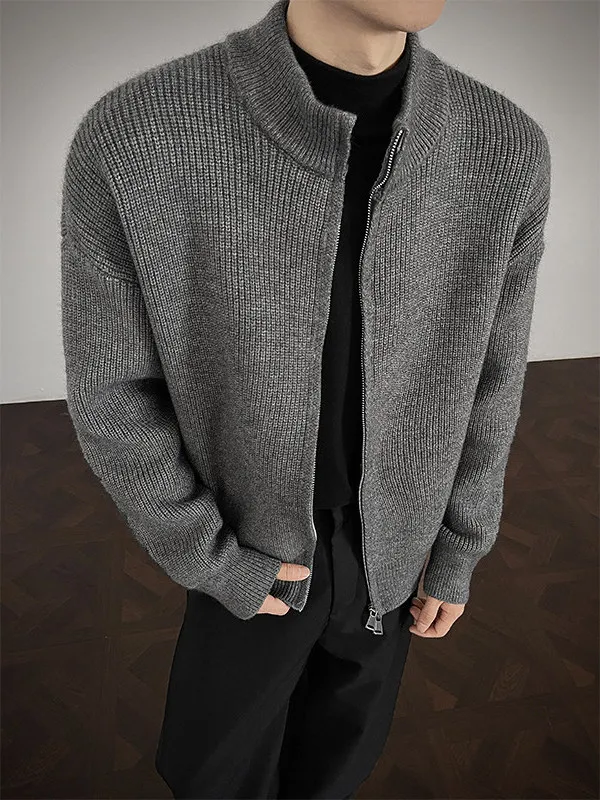 Ay Тяжелый воротник-стойка с двойной молнией, открытый кардиган, свитер, мужской осенне-зимний теплый вязаный винтажный джинт...
Ay Тяжелый воротник-стойка с двойной молнией, открытый кардиган, свитер, мужской осенне-зимний теплый вязаный винтажный джинт...