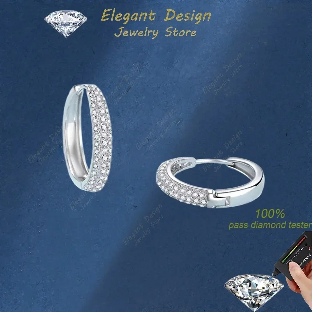 Elegant Store 0.8 Carat Moissanite Hoop Earrings, PT950 Platinum Ear Buckle Fine Jewelry Birthday Gift for Women Daily Wear
Elegant Store 0.8 Carat Moissanite Hoop Earrings, PT950 Platinum Ear Buckle Fine Jewelry Birthday Gift for Women Daily Wear