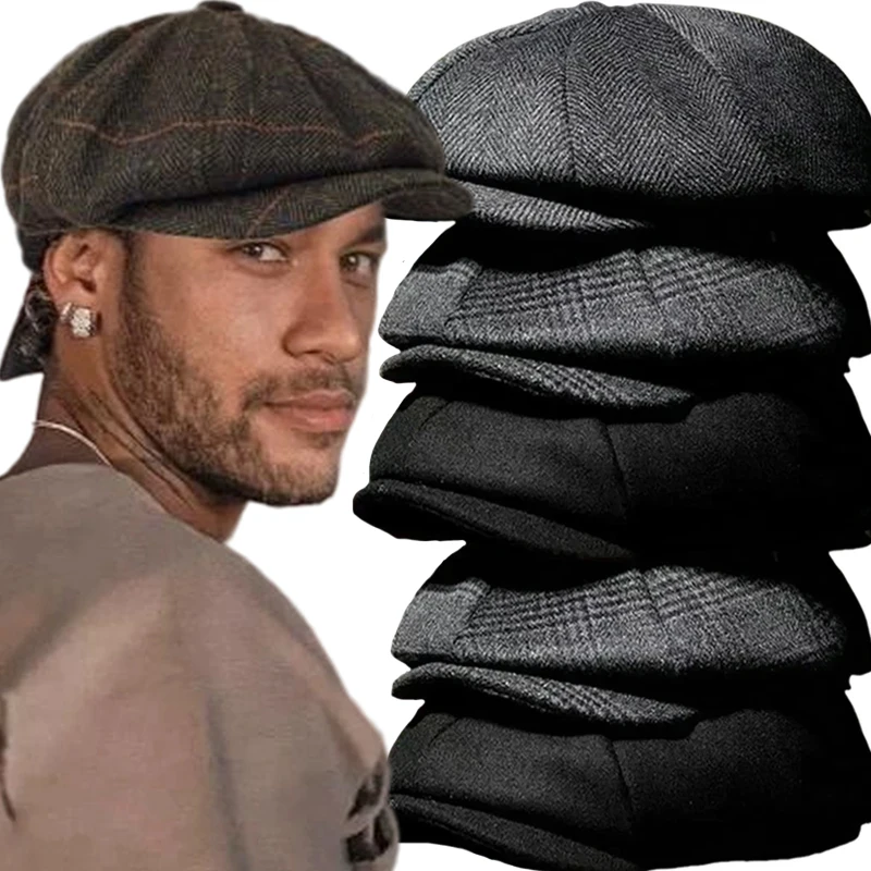 2025 New Fashion Vintage Octagonal Hats Big Head Circumference British Painter's Beret Men's Wool Newsboy Hat
2025 New Fashion Vintage Octagonal Hats Big Head Circumference British Painter's Beret Men's Wool Newsboy Hat