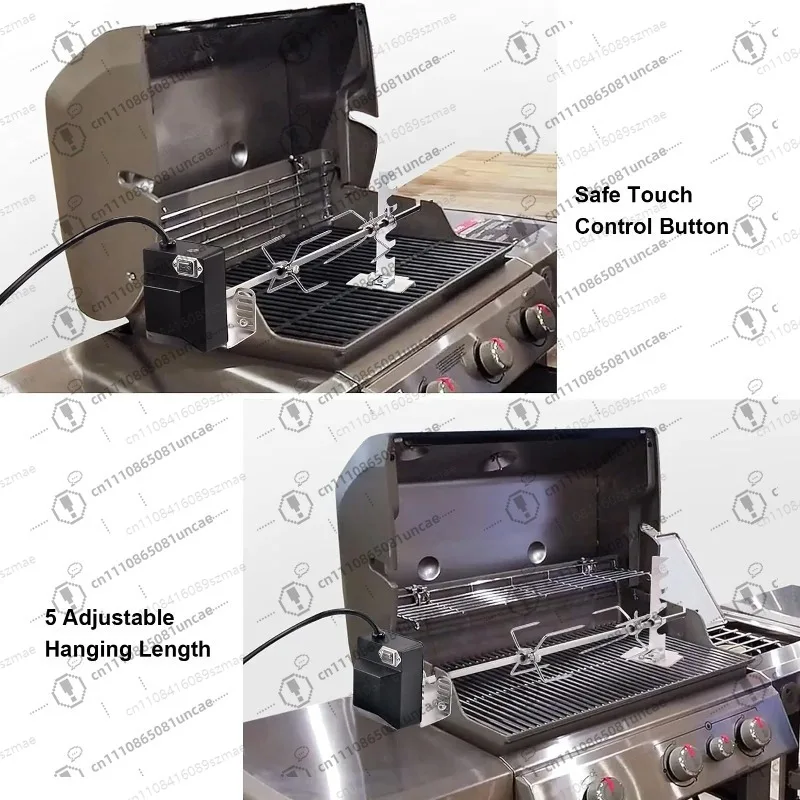 Commercial Waterproof Rotisserie Kit, Heavy Duty Motor & Stainless Steel Skewers, Universal Fit for Most Grills, BBQ Tool
Commercial Waterproof Rotisserie Kit, Heavy Duty Motor & Stainless Steel Skewers, Universal Fit for Most Grills, BBQ Tool