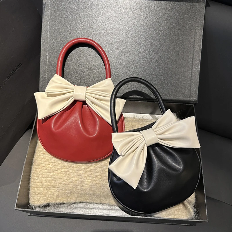 Women's Handbags Bow Solid Color Simple Versatile Sweet Fashionable Elegant Versatile Gentle Portable Compact Handbags For Girl
Women's Handbags Bow Solid Color Simple Versatile Sweet Fashionable Elegant Versatile Gentle Portable Compact Handbags For Girl