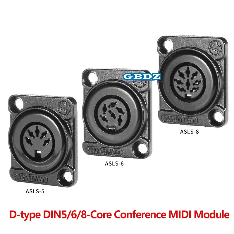 D-type Audio Conference Microphone Adapter MIDI Keyboard DIN Base 5 6 8 Pin Soldering Socket Connector Fits 86 Panel Box ASLS-5
D-type Audio Conference Microphone Adapter MIDI Keyboard DIN Base 5 6 8 Pin Soldering Socket Connector Fits 86 Panel Box ASLS-5