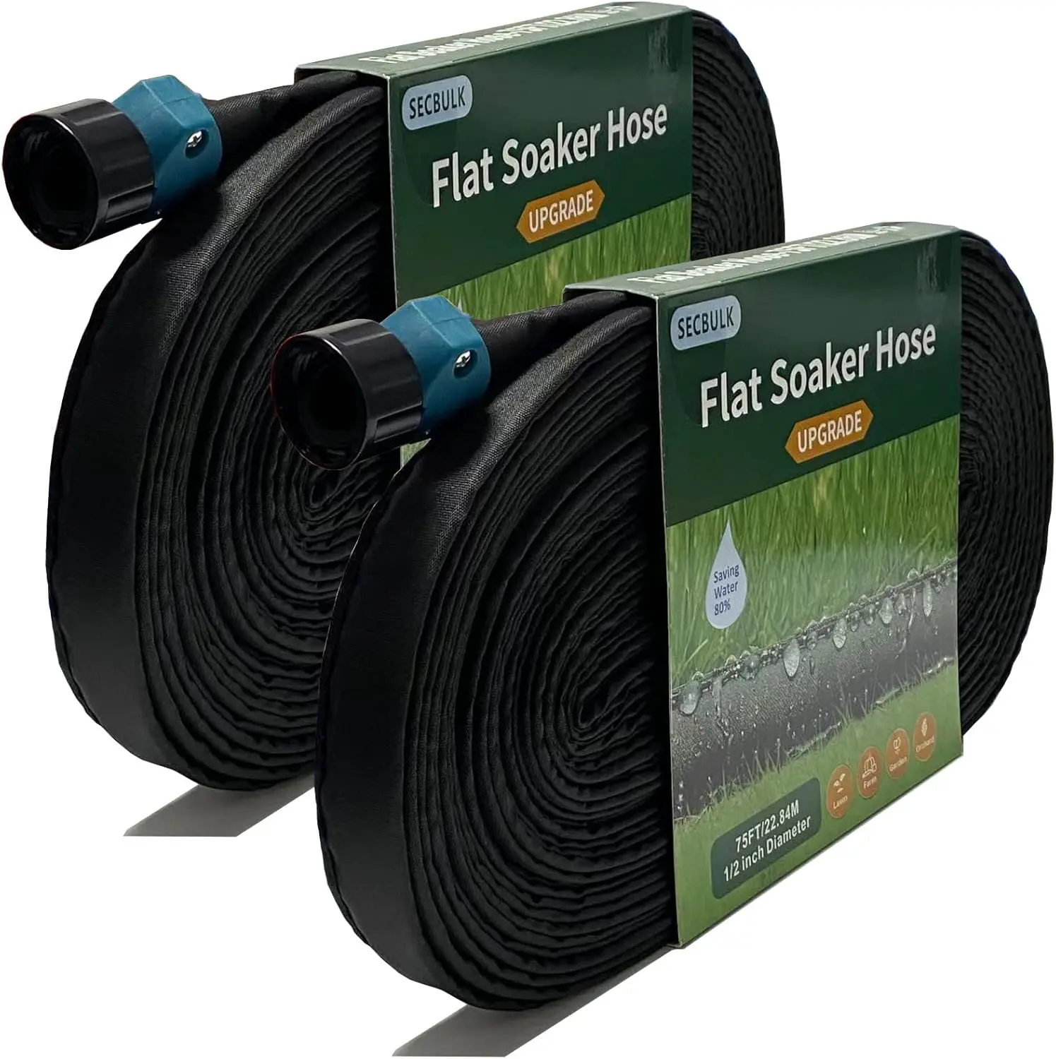 150ft Flat Soaker Hose for Garden, Linkable Drip Irrigation System, Dual-Layer Leak-Free Design, Save 80% Water
150ft Flat Soaker Hose for Garden, Linkable Drip Irrigation System, Dual-Layer Leak-Free Design, Save 80% Water