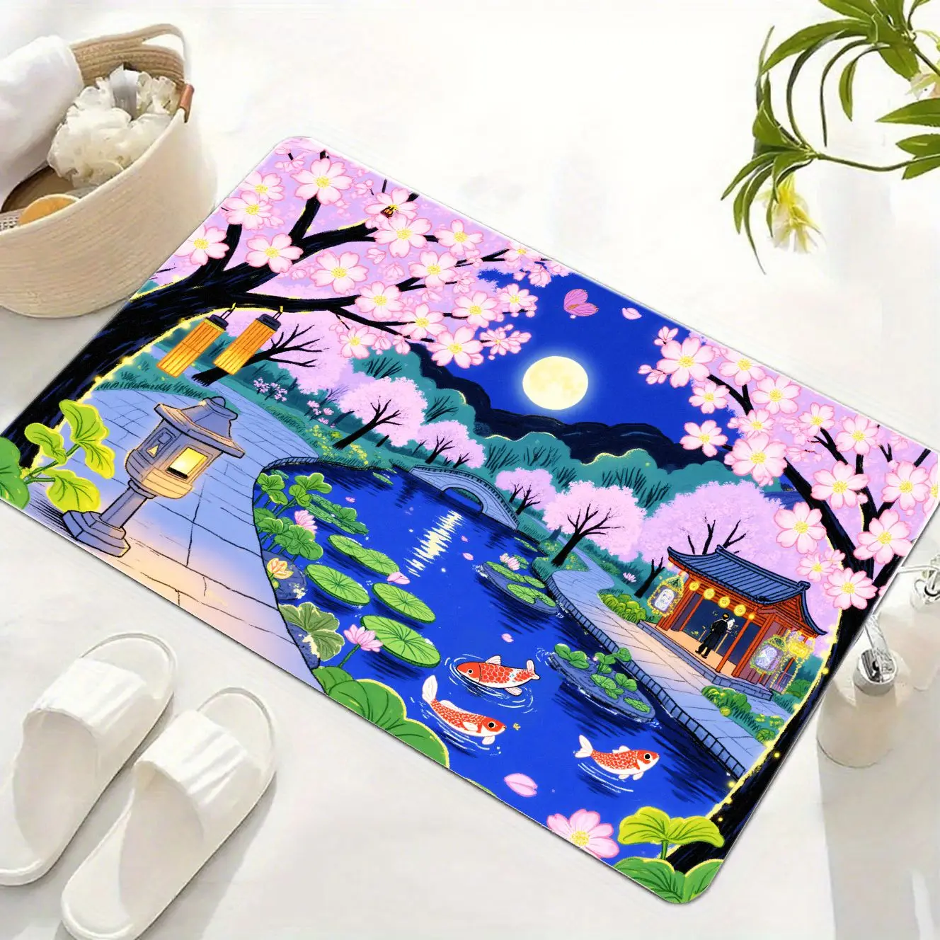 MatMuse Enchanting Japanese Garden Scene Soft Diatomaceous Earth Mat Floor mats Hallway Balcony Eye-Catching Entrance Door Mats
MatMuse Enchanting Japanese Garden Scene Soft Diatomaceous Earth Mat Floor mats Hallway Balcony Eye-Catching Entrance Door Mats