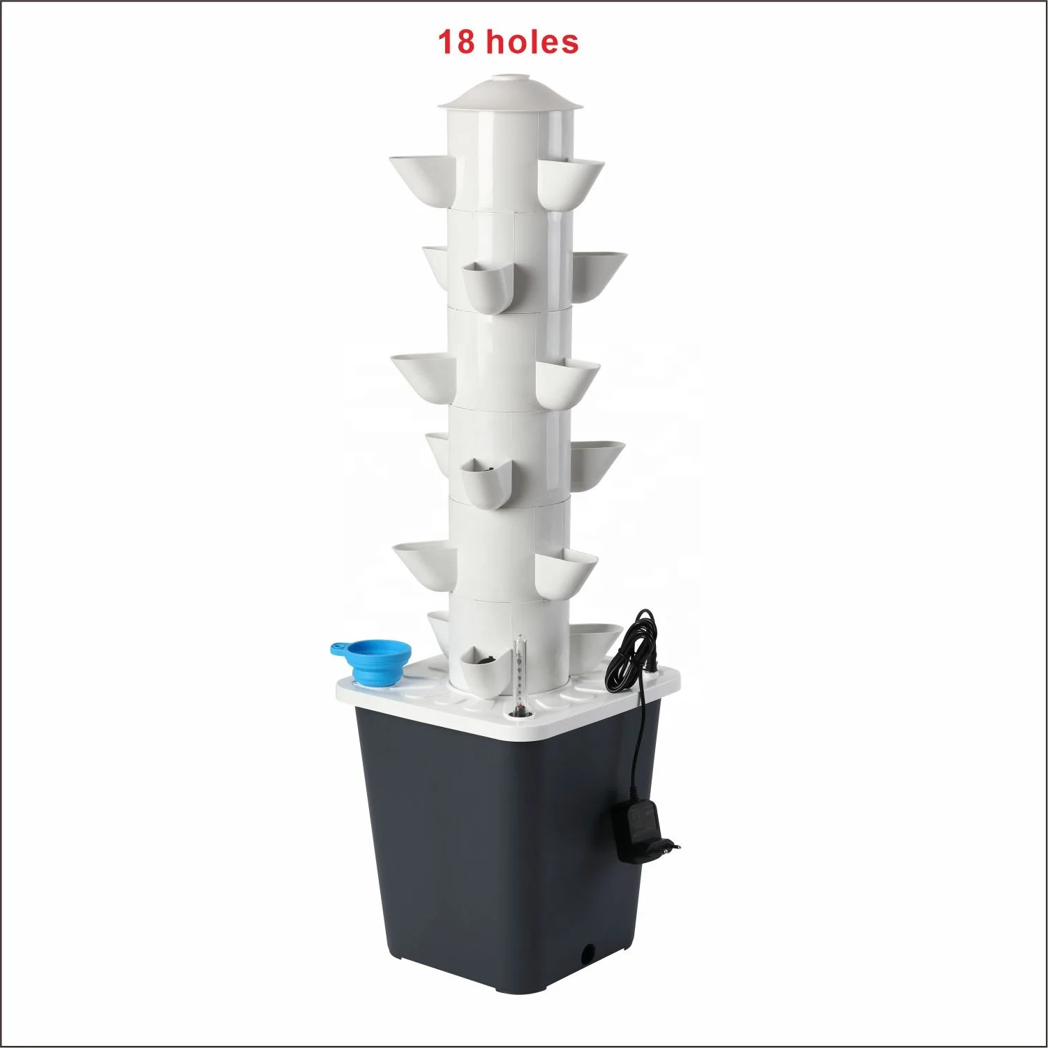 18 Holes Hydroponic Tower Vertical Farming System for Lettuce Mint Aeroponic Tower Garden Vertical Hydroponic Column System
18 Holes Hydroponic Tower Vertical Farming System for Lettuce Mint Aeroponic Tower Garden Vertical Hydroponic Column System