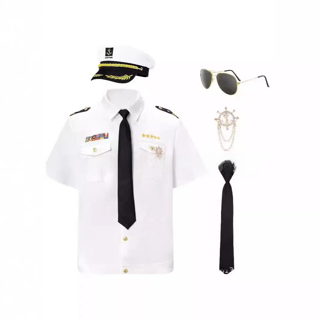 Men's Yacht Captain Sailor Short Sleeve Shirt British Style Travel Casual Cotton Plain Color Shirt Shoulder Patches Summer
Men's Yacht Captain Sailor Short Sleeve Shirt British Style Travel Casual Cotton Plain Color Shirt Shoulder Patches Summer