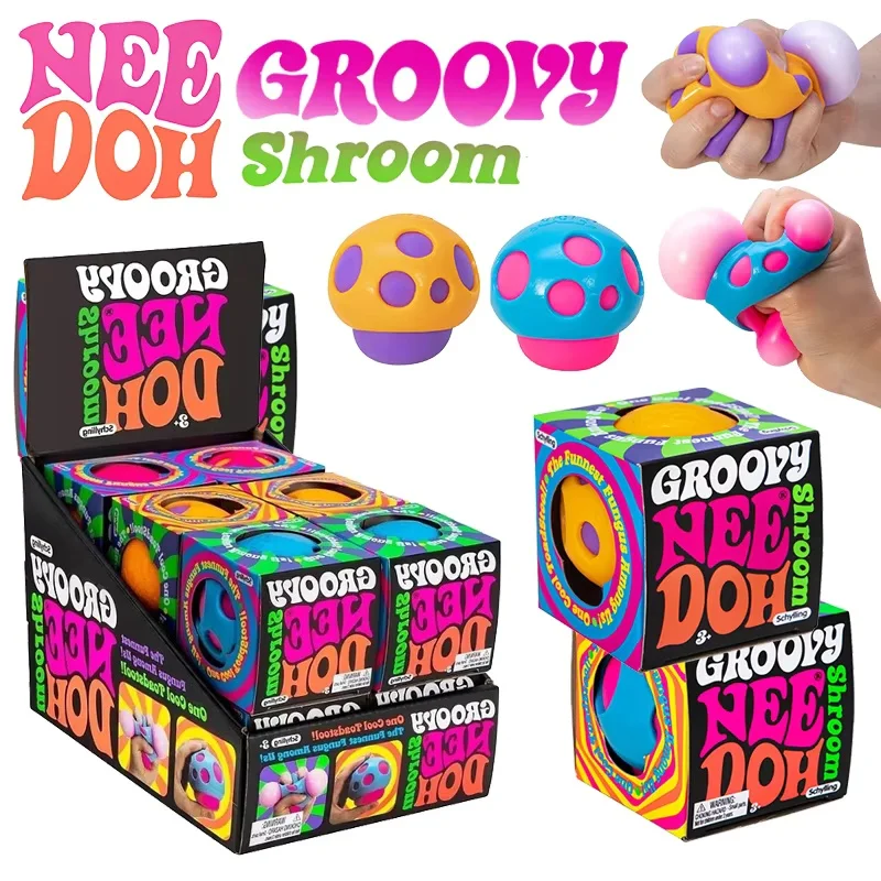 Needoh Groovy Shroom Toy Non-toxic Elastic Squeeze Anti-Anxiety Soothing Relax Stress Ball ADHD Sensory Office Desk Toy Gift
Needoh Groovy Shroom Toy Non-toxic Elastic Squeeze Anti-Anxiety Soothing Relax Stress Ball ADHD Sensory Office Desk Toy Gift