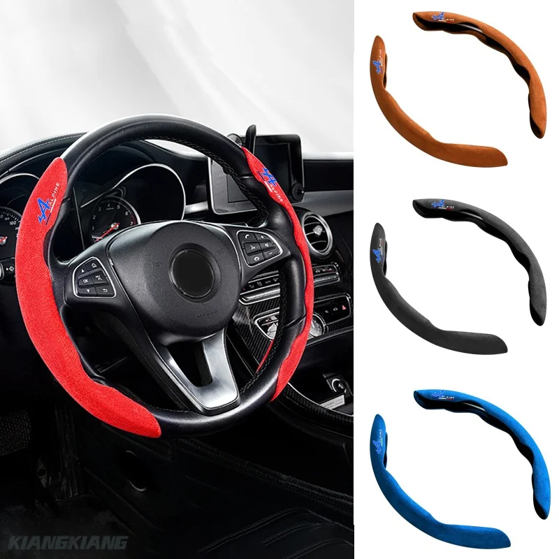 Suede Car Non-Slip Steering Wheel Anti-slip Covers Alpine Logo For Kadjar Twingo Megane Scenic Espace Auto Interior Accessories
Suede Car Non-Slip Steering Wheel Anti-slip Covers Alpine Logo For Kadjar Twingo Megane Scenic Espace Auto Interior Accessories
