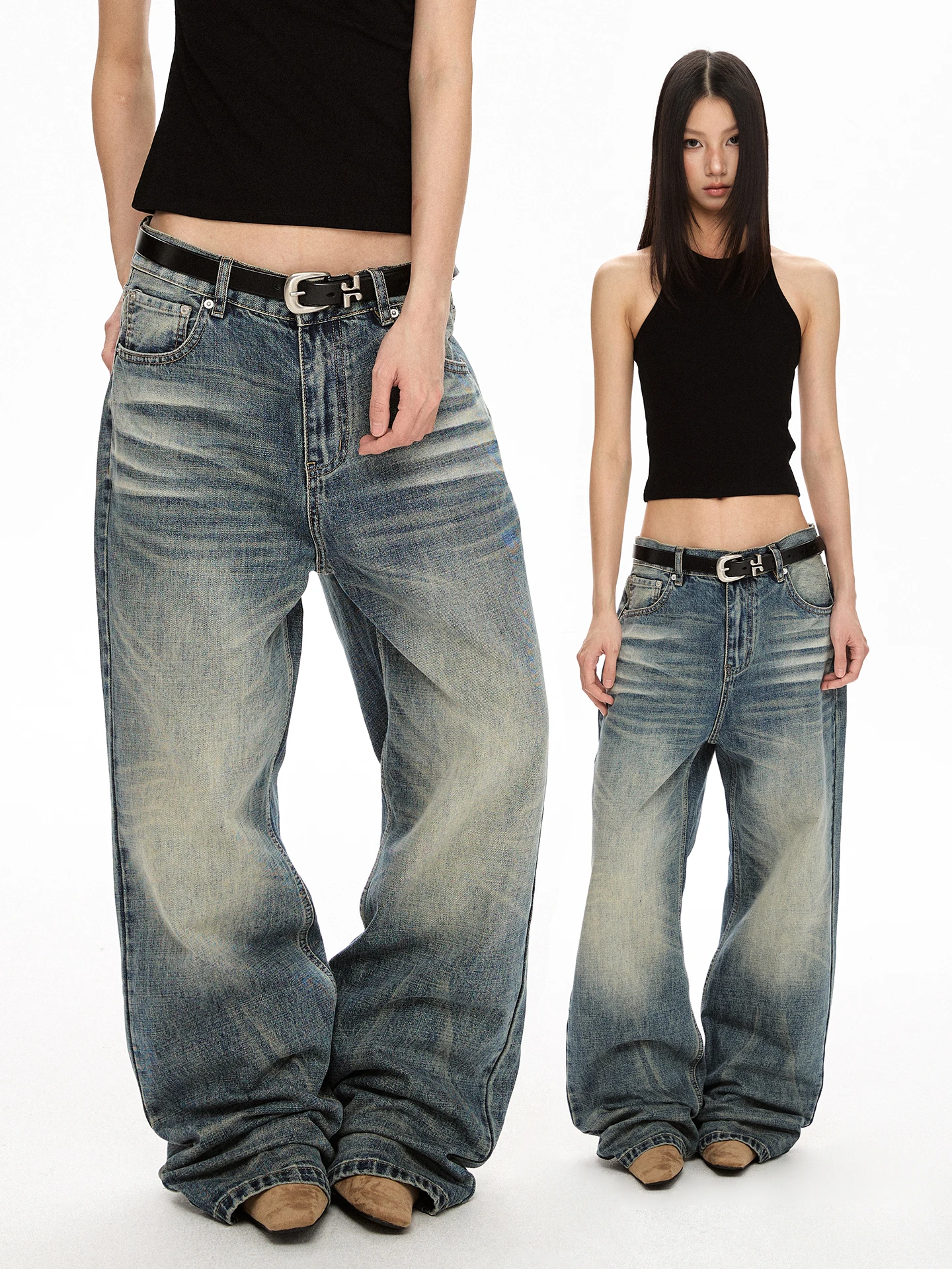 VAT American Sle Casual Straight Leg Waed Denim Jeans Women's Versatile Slimming Vintage Commute Pants
VAT American Sle Casual Straight Leg Waed Denim Jeans Women's Versatile Slimming Vintage Commute Pants