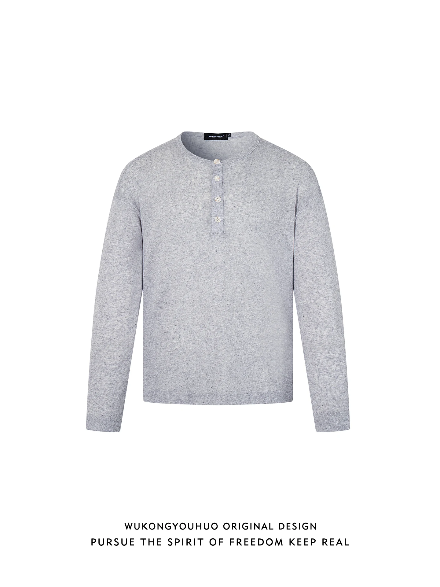 Spring Pure Color Long Sve Henry Collar T-irt Men's American Loose Versatile Couple Base irt Youth Trend Polyester Lin...
Spring Pure Color Long Sve Henry Collar T-irt Men's American Loose Versatile Couple Base irt Youth Trend Polyester Lin...