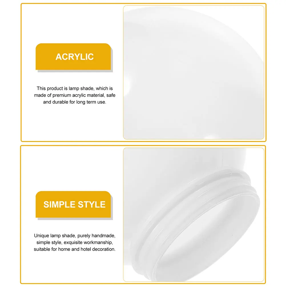 Spherical Lampshade Acrylic Globe Light Cover 10CM Diameter 6 8CM Thread Outdoor Wall Porch Bedroom Lighting
Spherical Lampshade Acrylic Globe Light Cover 10CM Diameter 6 8CM Thread Outdoor Wall Porch Bedroom Lighting