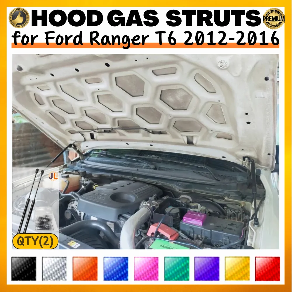 Qty(2) Стойки капота для Ford Ranger T6 2012-2016 Передний капот Модифицированные газовые пружины Амортизаторы Подъемные опоры Демпферы 
Qty(2) Стойки капота для Ford Ranger T6 2012-2016 Передний капот Модифицированные газовые пружины Амортизаторы Подъемные опоры Демпферы