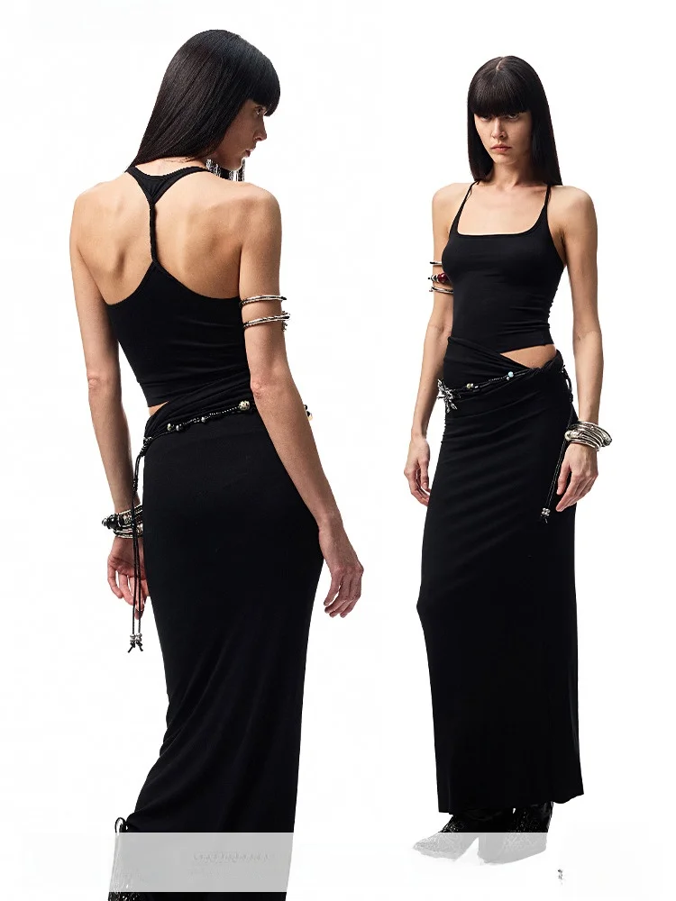 JINN STUDIO Женская приталенная майка с круглым жилетом и ter-юбкой на пуговицах Ba, модный дизайн Bal
JINN STUDIO Женская приталенная майка с круглым жилетом и ter-юбкой на пуговицах Ba, модный дизайн Bal