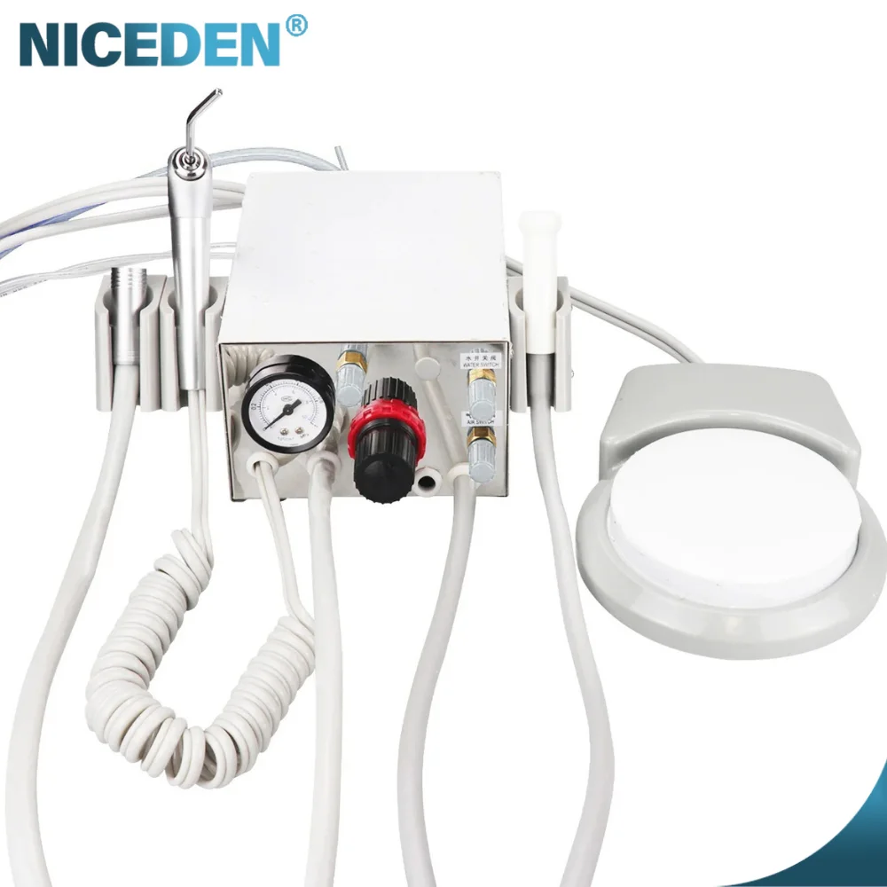 Niceden Electricity Portable den tal Unit Air Compressor and Saliva Ejector syrin ge Bottle Clean Water Bottle of den tal Turbin
Niceden Electricity Portable den tal Unit Air Compressor and Saliva Ejector syrin ge Bottle Clean Water Bottle of den tal Turbin