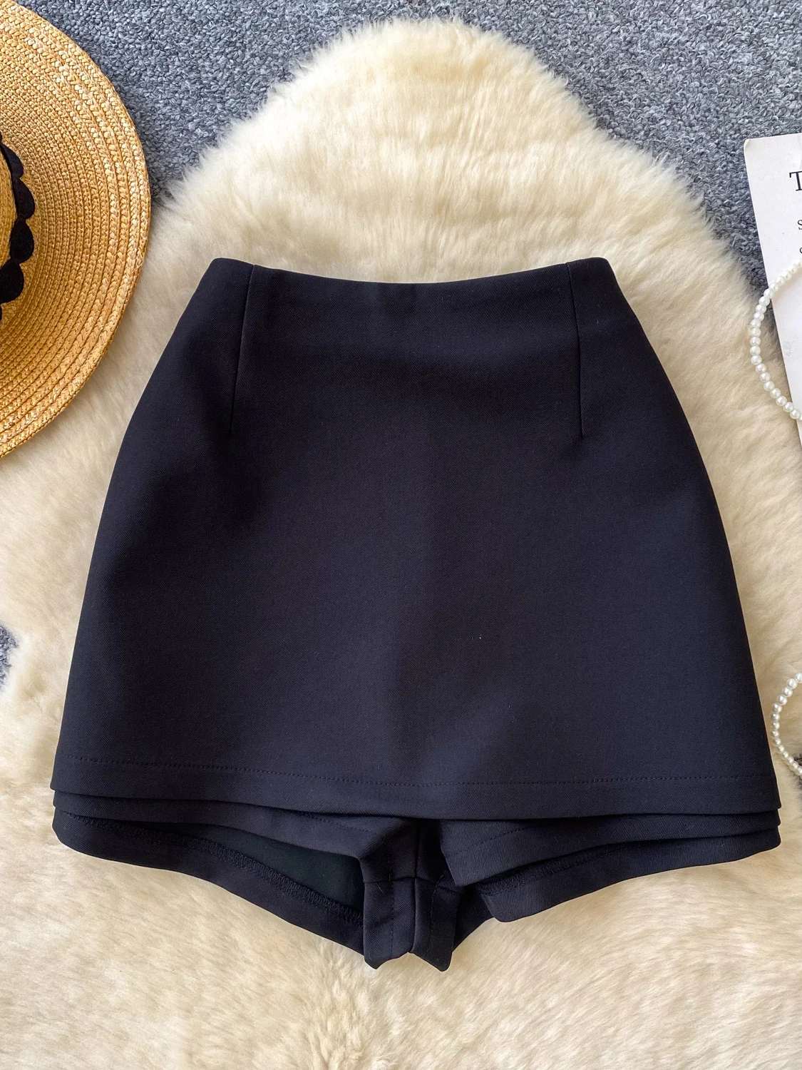 mat High Waist Bla f Skirt Women's Summer Bodycon ort Skirt One Step A-Line Skirt Slimming Korean Sle
mat High Waist Bla f Skirt Women's Summer Bodycon ort Skirt One Step A-Line Skirt Slimming Korean Sle