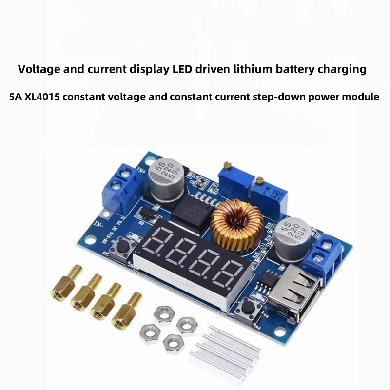 5A XL4015 LED Driver Module - Constant Voltage & Current Step-Down Power 4015 Constant Current Display for Lithium Battery
5A XL4015 LED Driver Module - Constant Voltage & Current Step-Down Power 4015 Constant Current Display for Lithium Battery