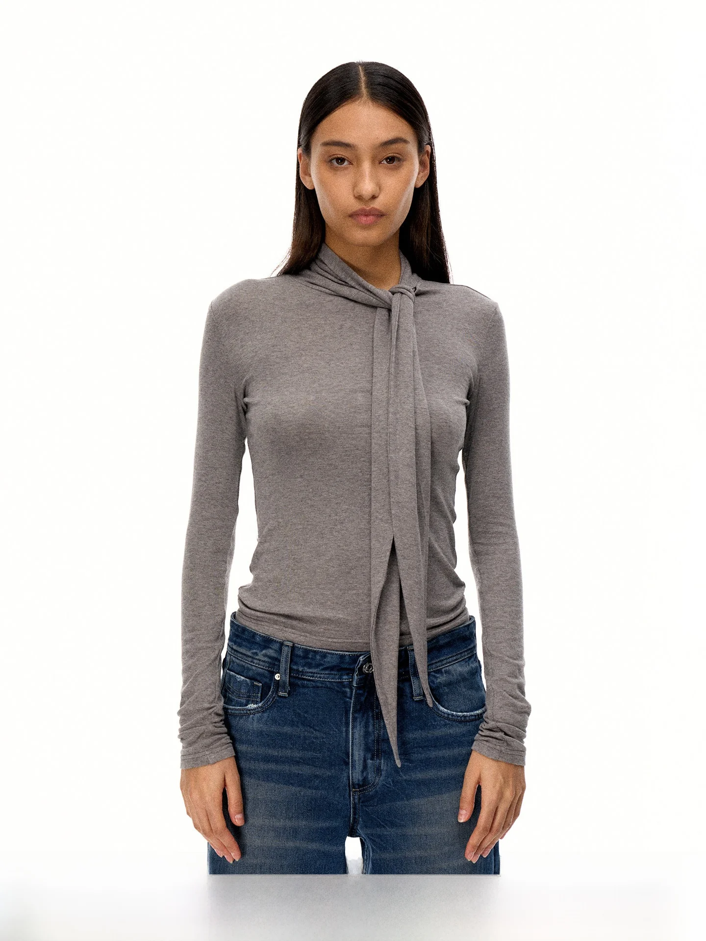 Firstfloor Women's Slim Fit Wool Blend T-irt Comfortable Inner Wear Top with Belt Waist Cinching Long Sve High Collar
Firstfloor Women's Slim Fit Wool Blend T-irt Comfortable Inner Wear Top with Belt Waist Cinching Long Sve High Collar