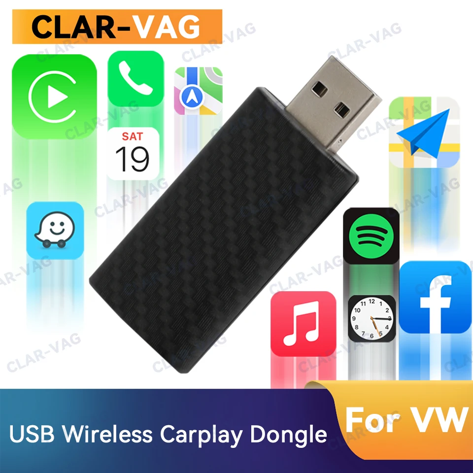 OEM Car Radio USB Wireless CarPlay Adapter for iPhone Carplay Wireless Dongle Automatic Connection Plug and Play for Volkswagen
OEM Car Radio USB Wireless CarPlay Adapter for iPhone Carplay Wireless Dongle Automatic Connection Plug and Play for Volkswagen