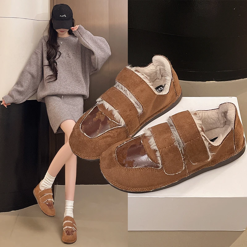 2025 Новые туфли на плоской подошве, замшевая плюшевая подкладка, сохраняющие тепло, туфли с закрытым носком, женские осенне-зимние туфли в стиле ретро, разноцветные туфли на плоской подошве
2025 Новые туфли на плоской подошве, замшевая плюшевая подкладка, сохраняющие тепло, туфли с закрытым носком, женские осенне-зимние туфли в стиле ретро, разноцветные туфли на плоской подошве