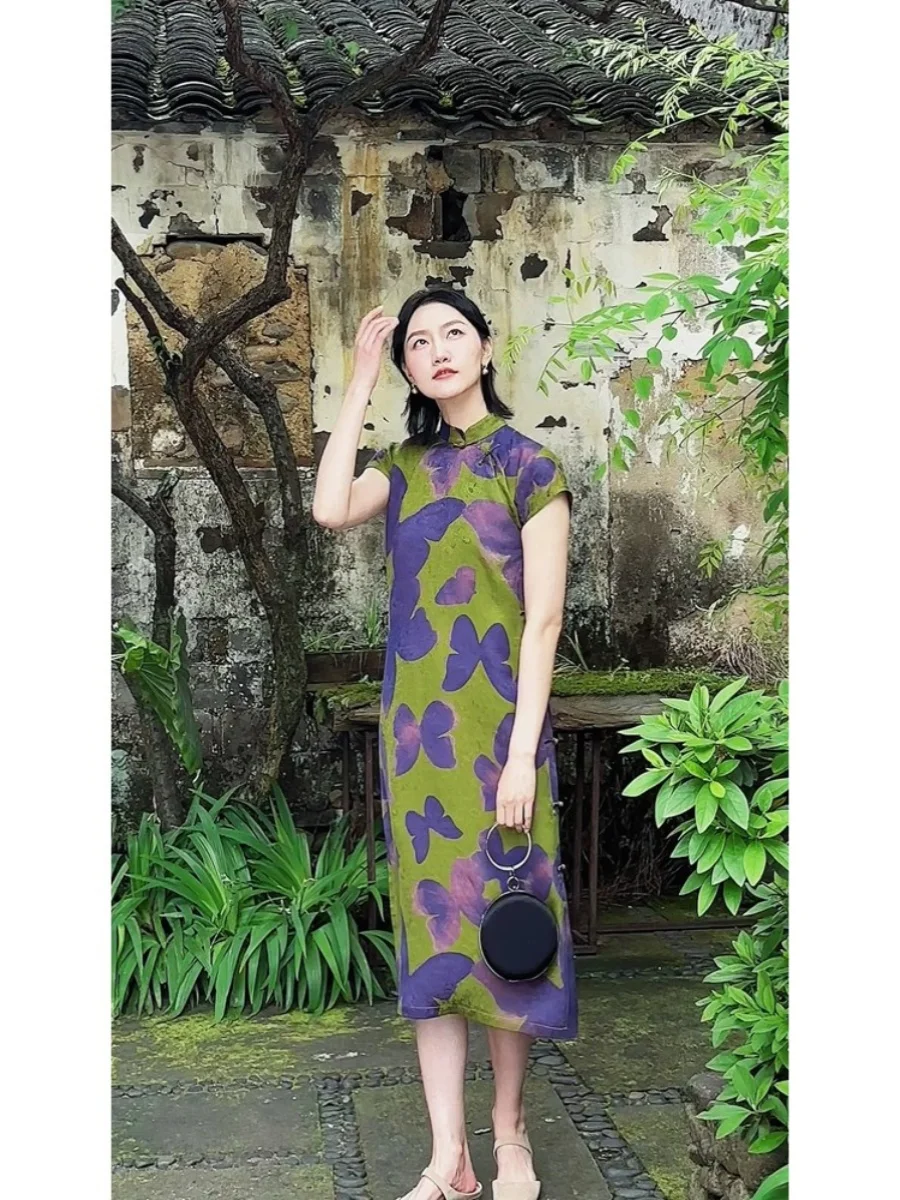 Elegant Miniature Style Printed Dress Lightweight Mature Simulated Xiangyun Silk Summer High End Fashionable Women'...
Elegant Miniature Style Printed Dress Lightweight Mature Simulated Xiangyun Silk Summer High End Fashionable Women'...