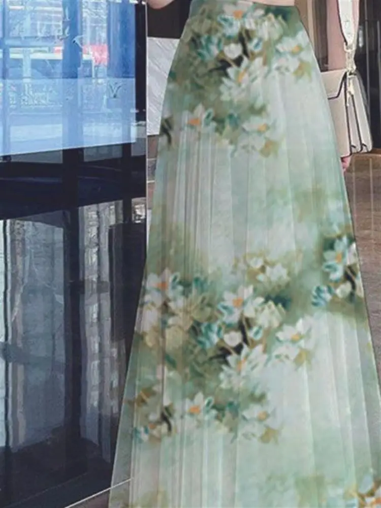 Summer High Waist Loose Fit Double Layered Chiffon A-Line Midi Skirt for Women Elegant Flared Skirt Long Skirt
Summer High Waist Loose Fit Double Layered Chiffon A-Line Midi Skirt for Women Elegant Flared Skirt Long Skirt