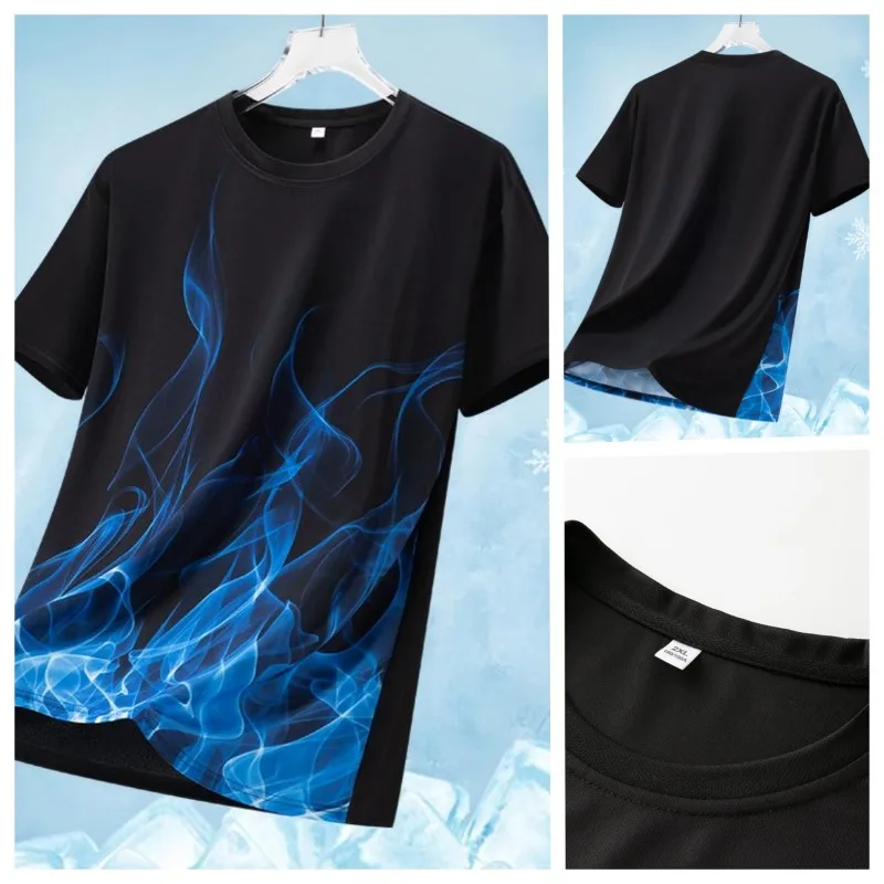 Men's Outdoor Running Fitness Sports Leisure Trendy Printed Ice Silk T-shirt Sweat Absorbing Quick Drying Short Sleeved T-shirt
Men's Outdoor Running Fitness Sports Leisure Trendy Printed Ice Silk T-shirt Sweat Absorbing Quick Drying Short Sleeved T-shirt