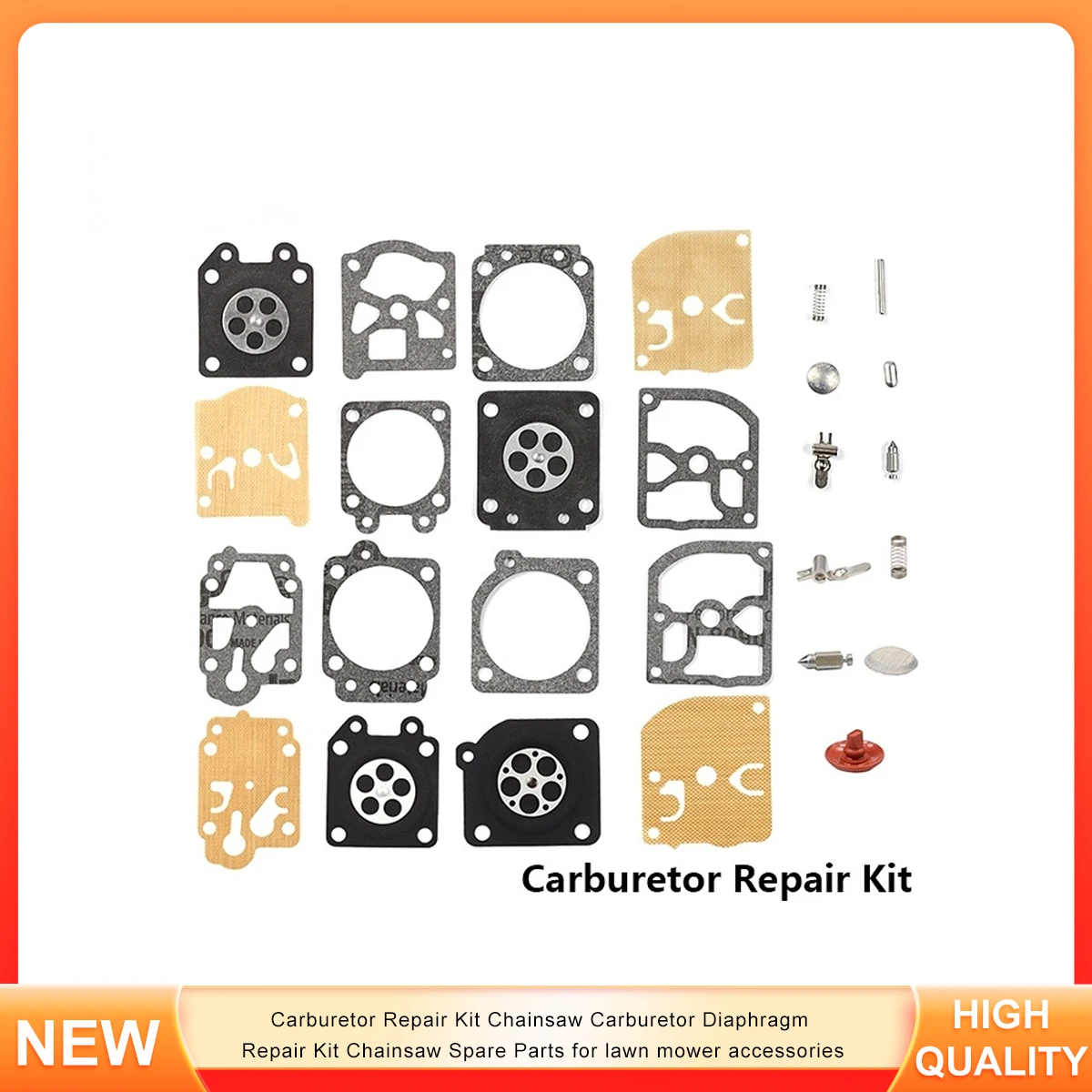 Carburetor Repair Kit Chainsaw Carburetor Diaphragm Repair Kit Chainsaw Spare Parts for lawn mower accessories
Carburetor Repair Kit Chainsaw Carburetor Diaphragm Repair Kit Chainsaw Spare Parts for lawn mower accessories