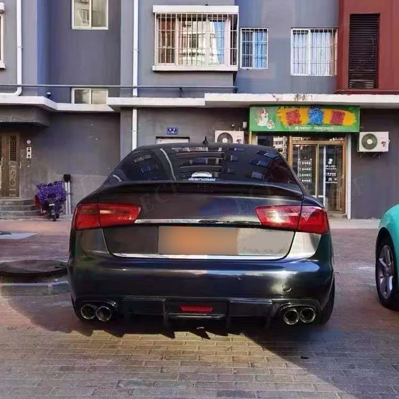 For Audi A6 C7 2012-2015 KB Style With lights Carbon Fiber Rear Bumper Lip Diffuser Spoiler Splitter Apron Guard Body Kit
For Audi A6 C7 2012-2015 KB Style With lights Carbon Fiber Rear Bumper Lip Diffuser Spoiler Splitter Apron Guard Body Kit