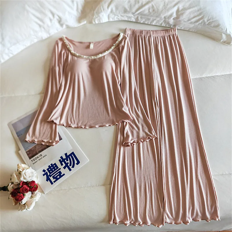 Pijama Mujer, корейская модная одежда для сна, женская одежда для отдыха, ночная одежда с длинными рукавами, нагрудник, топ и брюки, комплект осенне-зимней домашней одежды, костюм
Pijama Mujer, корейская модная одежда для сна, женская одежда для отдыха, ночная одежда с длинными рукавами, нагрудник, топ и брюки, комплект осенне-зимней домашней одежды, костюм