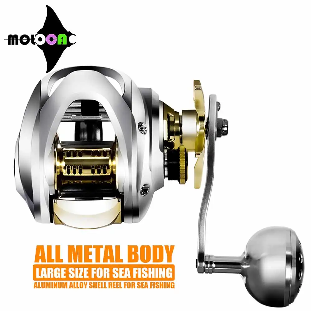 All Metal Aluminum Alloy Shell And Base Baitcasting Fishing Reel Waterproof 6.4:1 16KG Drag Large Deep Sea Saltwater Waterproof
All Metal Aluminum Alloy Shell And Base Baitcasting Fishing Reel Waterproof 6.4:1 16KG Drag Large Deep Sea Saltwater Waterproof