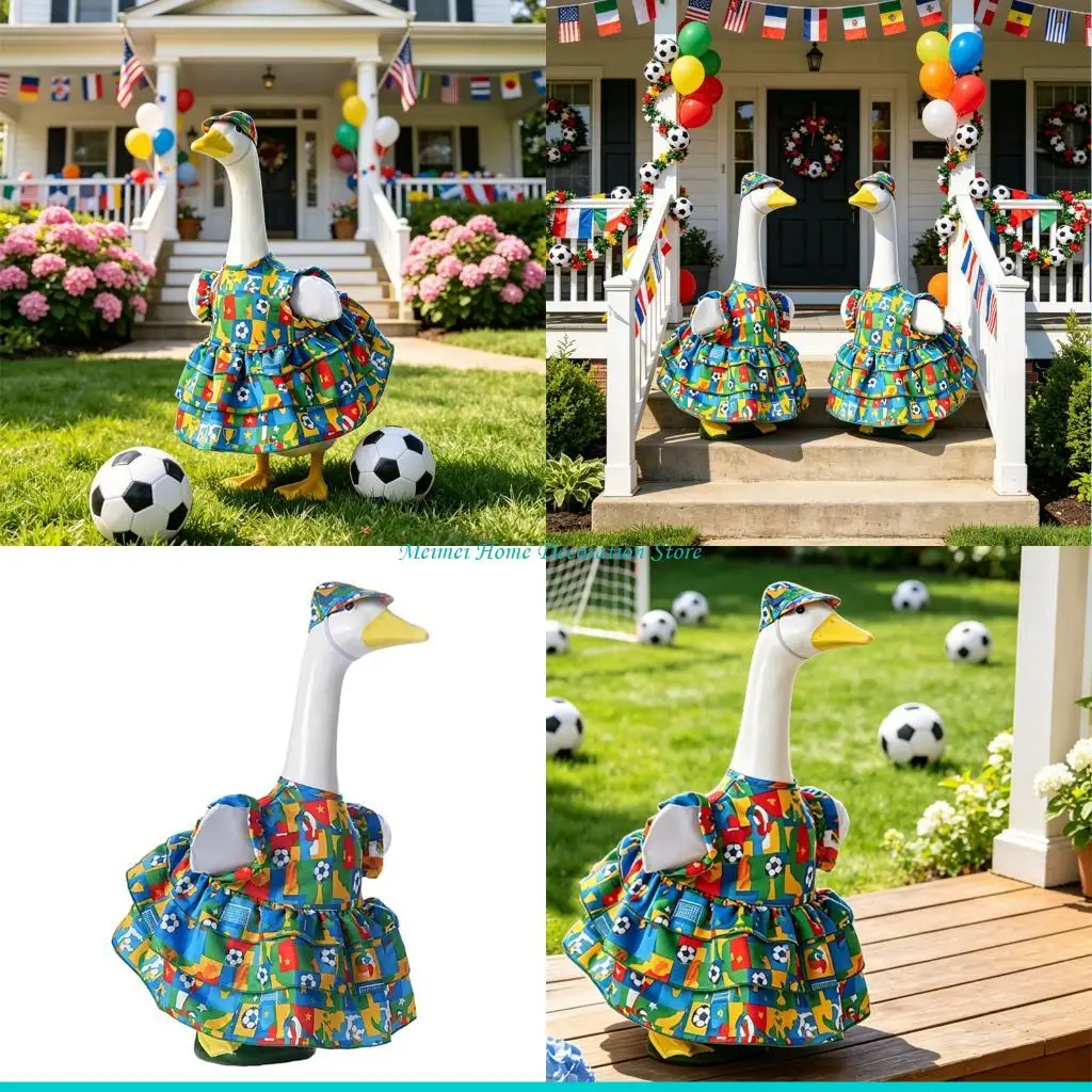H7BF Football Porch Geese Outfits Hanging Football Sign Game Day Outdoor Garden Yard Patios Statue for Garden Figures
H7BF Football Porch Geese Outfits Hanging Football Sign Game Day Outdoor Garden Yard Patios Statue for Garden Figures