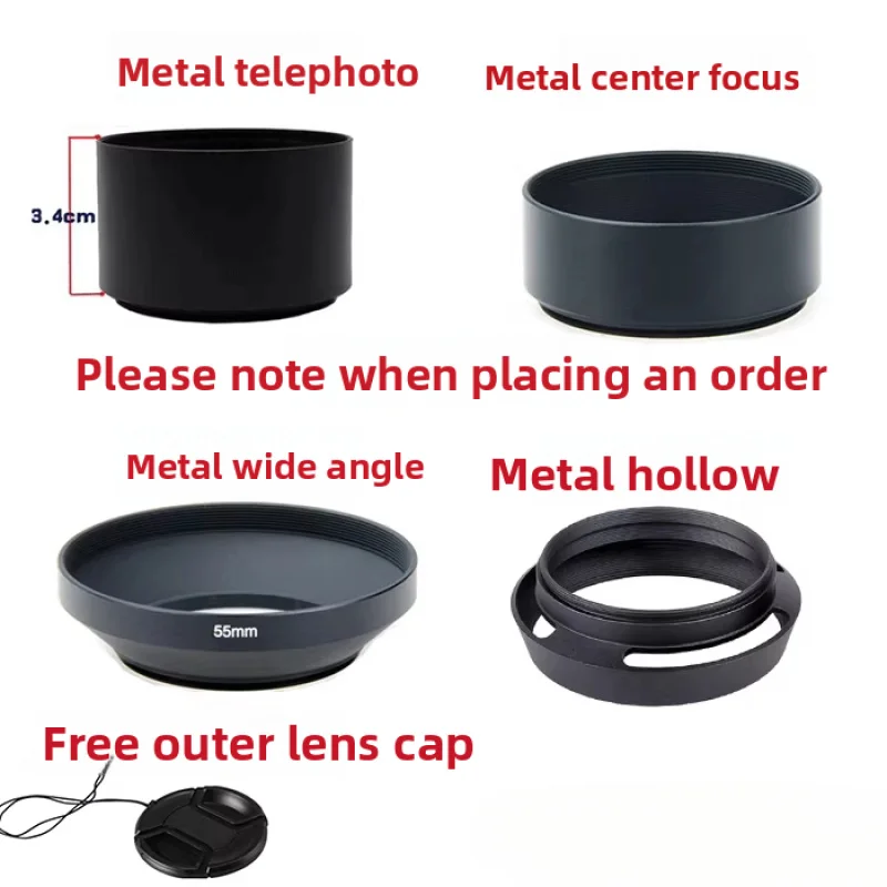 For 3740.5434649/52/55/5867/72/77 mm metal hood Hollow out wide Angle in the telephoto lens
For 3740.5434649/52/55/5867/72/77 mm metal hood Hollow out wide Angle in the telephoto lens