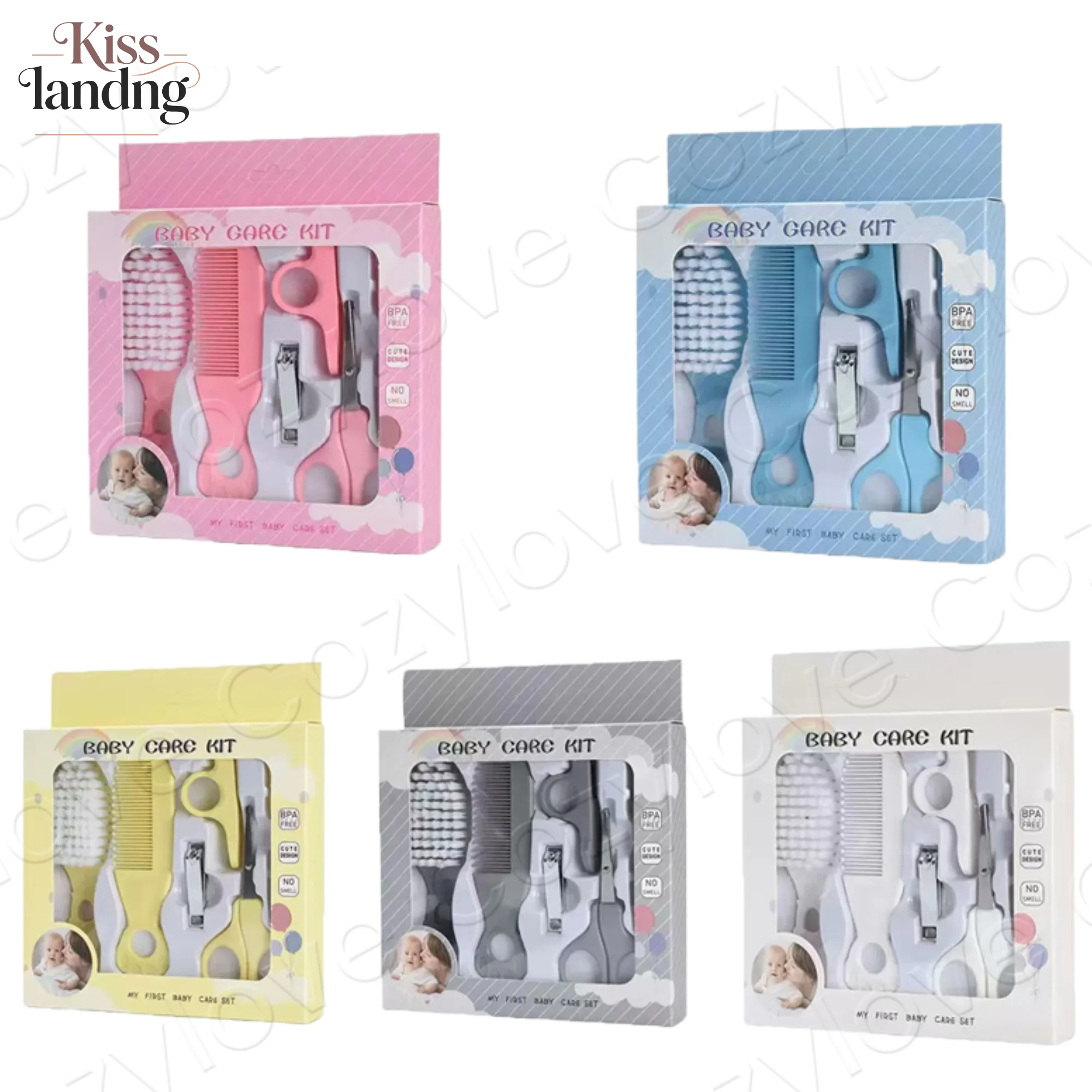 5-in-1 Baby Grooming Kit | Portable Baby Care Set with Brush, Comb, Nail Clippers & Scissors, BPA-Free
5-in-1 Baby Grooming Kit | Portable Baby Care Set with Brush, Comb, Nail Clippers & Scissors, BPA-Free