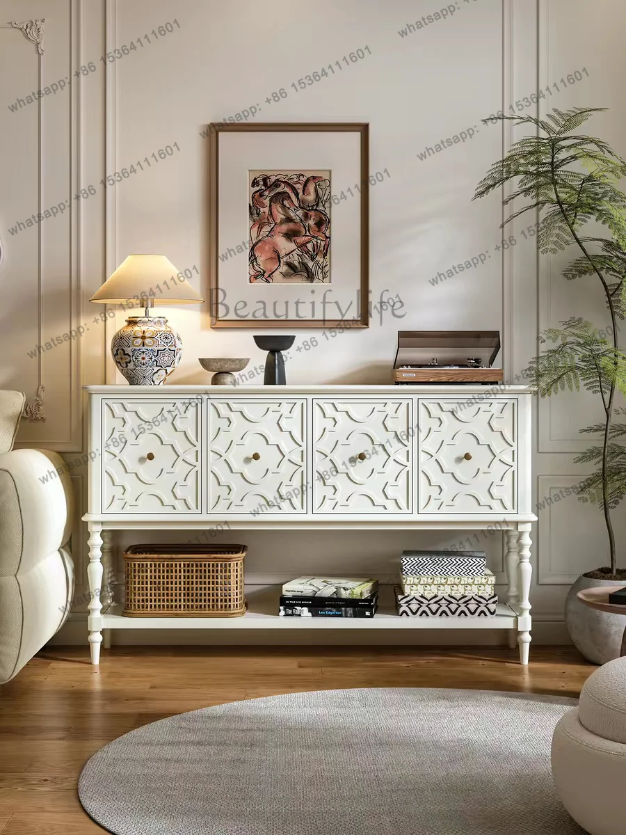 American solid wood dining side cabinet living room wall storage decorative cabinet
American solid wood dining side cabinet living room wall storage decorative cabinet