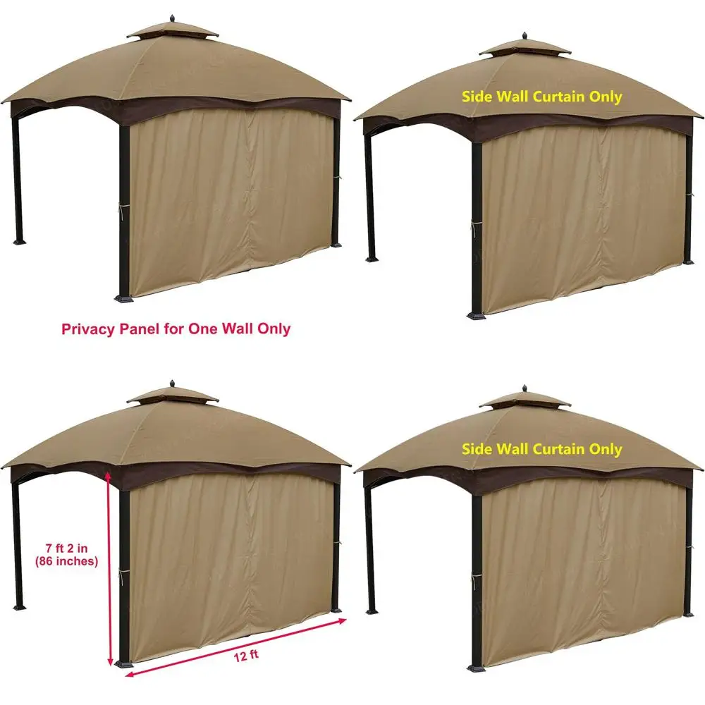 12-футовая шторная панель с высокой степенью конфиденциальности для беседки 10–12 футов — только для боковой стены
12-футовая шторная панель с высокой степенью конфиденциальности для беседки 10–12 футов — только для боковой стены