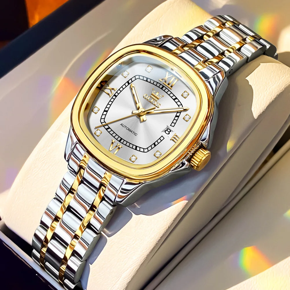 OLEVS Brand Fashion Women's Watches Elegant 30m Waterproof Automatic Mechanical Watch Luminous Calendar Butterfly Buckle Watch
OLEVS Brand Fashion Women's Watches Elegant 30m Waterproof Automatic Mechanical Watch Luminous Calendar Butterfly Buckle Watch