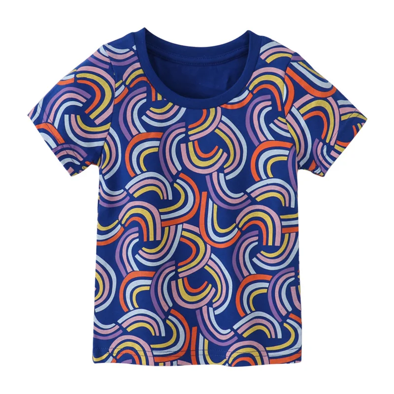 2-7T Rainbow Short Sleeve Girls Tees New Arrival Baby Cotton Summer Toddler Clothes Kids Tops All Printed Children's Tshirts
2-7T Rainbow Short Sleeve Girls Tees New Arrival Baby Cotton Summer Toddler Clothes Kids Tops All Printed Children's Tshirts