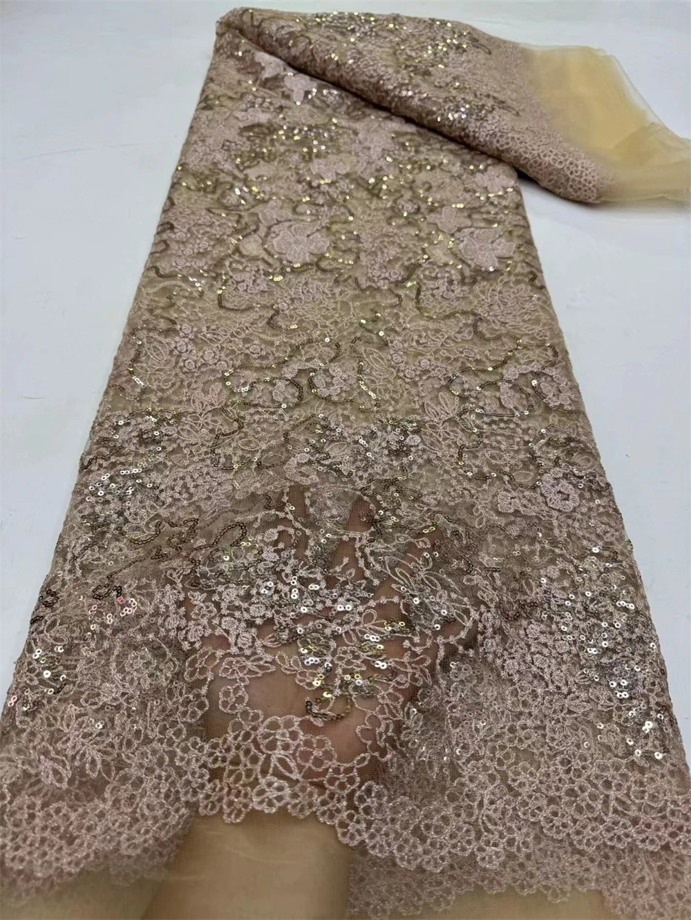 African Nigerian Sequins Sewing Net Cloth,Tulle Lace Fabric, Prom Dresses Beads,Embroidery, High Quality, 5Yad ,2024, Jy346
African Nigerian Sequins Sewing Net Cloth,Tulle Lace Fabric, Prom Dresses Beads,Embroidery, High Quality, 5Yad ,2024, Jy346